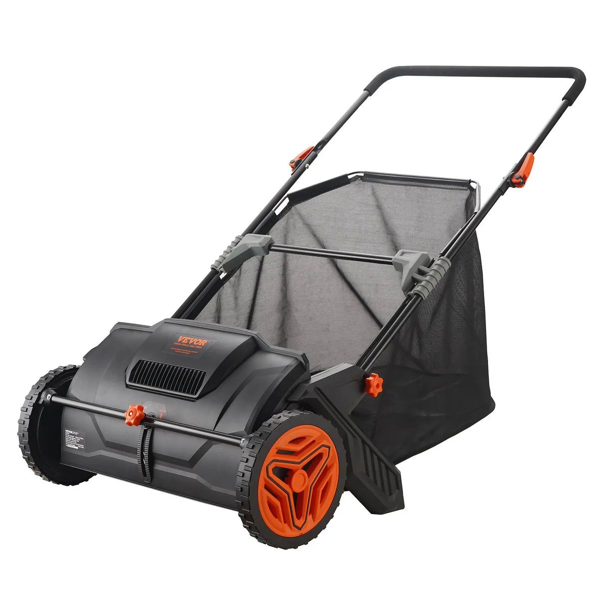 21-inch hand-push lawn sweeper with collection bag